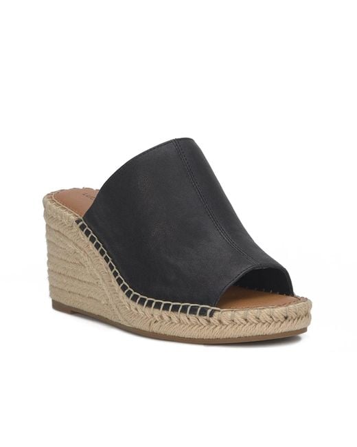 Lucky Brand Black Cabriah Espadrille Wedge Sandal