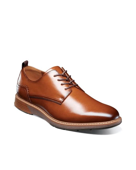Stacy Adams Brown Pacer Plain Toe Oxford for men