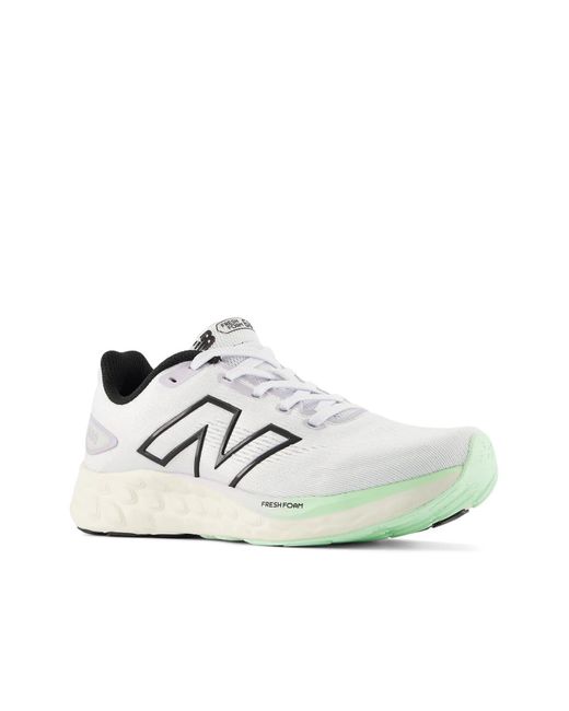 New Balance White Fresh Foam 680 V8 Running Shoe