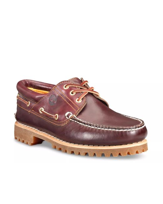 Timberland Red Authentics 3Eye Classic Boat Shoe for men