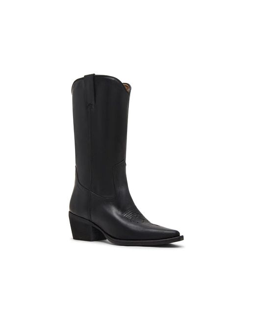 Steve Madden Black Albany Western Boot