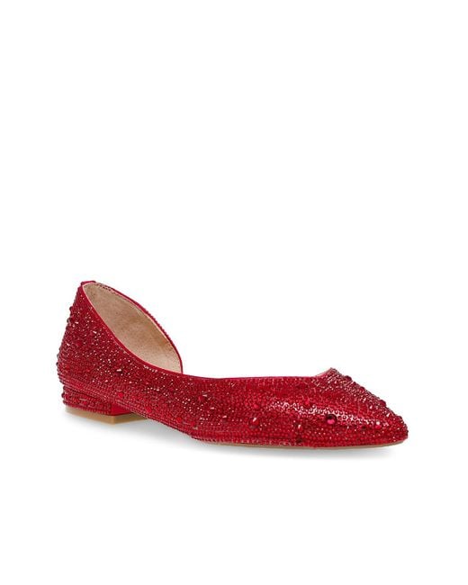 Betsey Johnson Red Reeve Ballet Flat