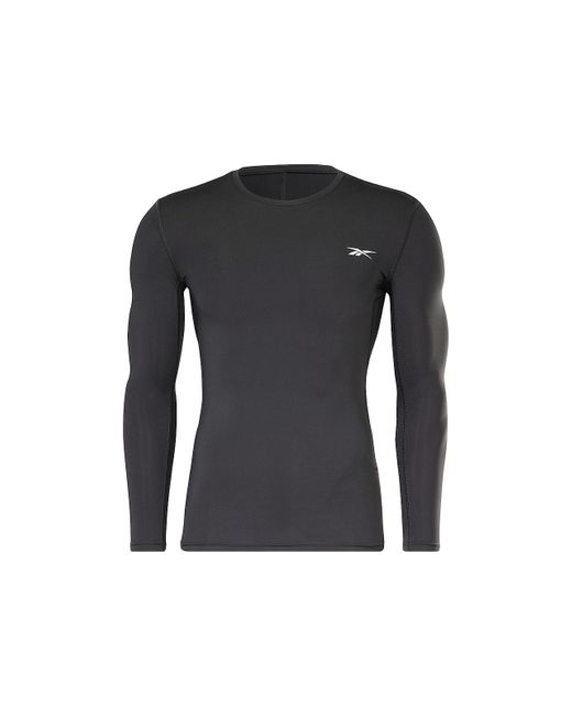 Reebok Synthetic Workout Ready Compression Long Sleeve Shirt in Grey (Gray)  for Men | Lyst
