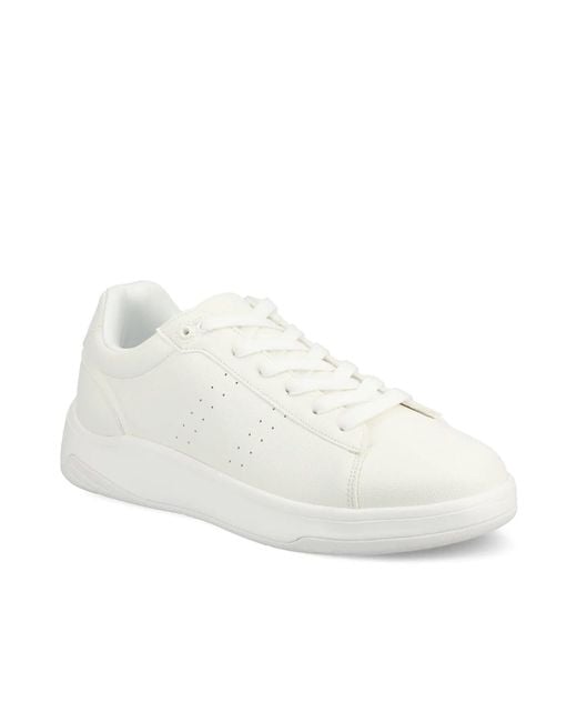 Vance Co. White Colt Casual Court Sneaker for men