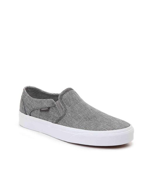 Vans Gray Asher Slip-on Sneaker