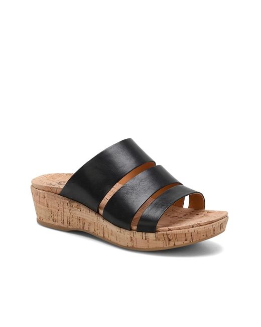 Kork-Ease Black Menzie Wedge Sandal