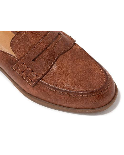 Crown Vintage Naliana Penny Mule in Brown | Lyst