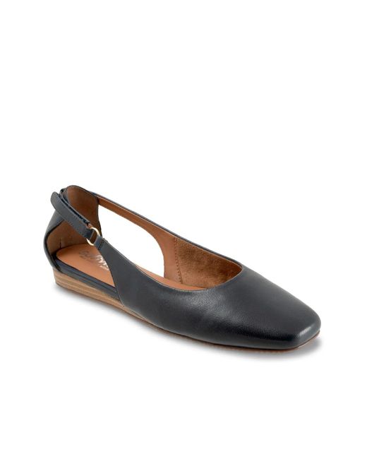 Softwalk® Blue Venice Wedge Flat