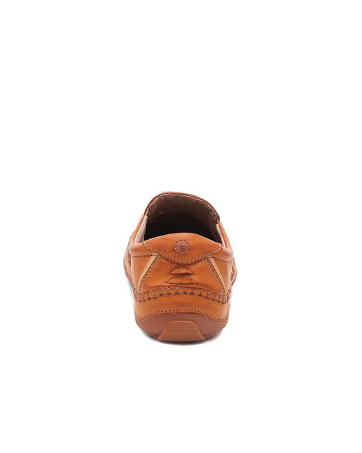 GBX Men\'s Woven Slip-On Loafers in Cognac Brown GBX Leather Brown Slip On Loafer Moccasin Shoes Men main image 3