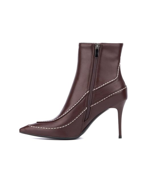 Sophie Bootie in Brown Lyst