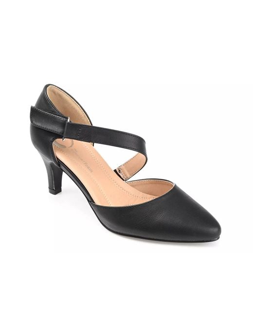 Journee Collection Black Tillis Pump