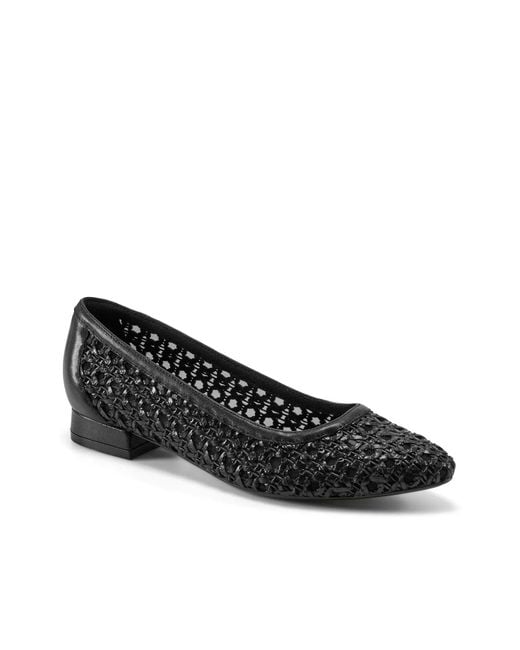 Rockport Black Tessia Flat