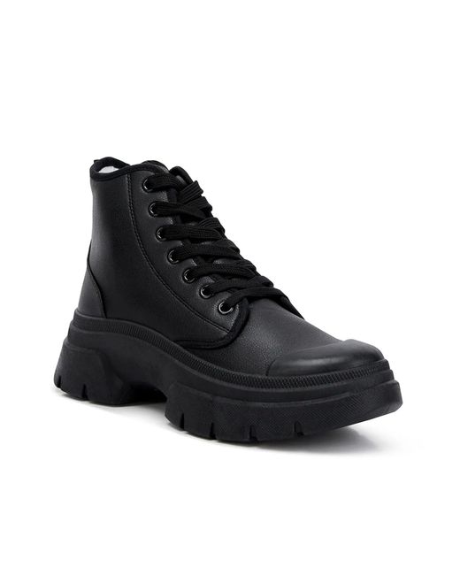 LONDON RAG Black Roxane Combat Boot