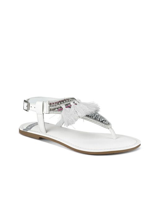 Rag & Co White Risha Sandal