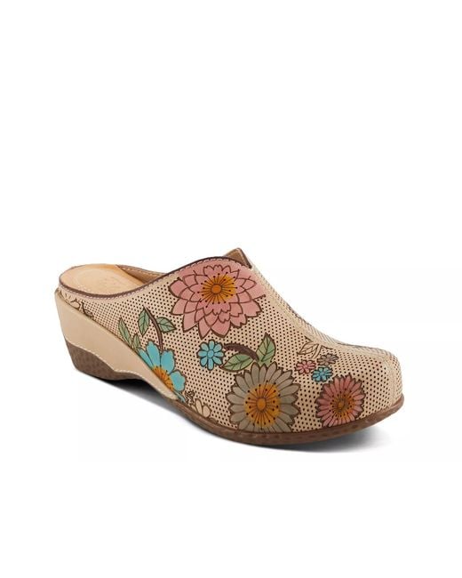 L'ARTISTE Brown Chienti Wedge Clog