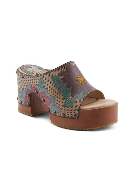 L'ARTISTE Gray Teeshirt Platform Sandal