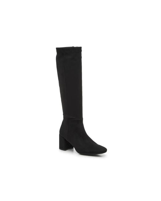 Anne Klein Black Wide Width Lacey Wide Calf Boot