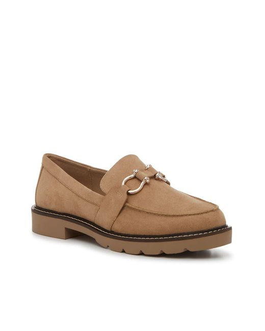 【ANNE  アンクライン】Ezra Loafer レディースローファー Anne Klein Ezra Loafer in Brown | Lyst