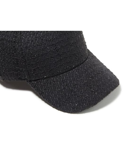 Kelly & Katie Tweed Baseball Cap in Black Lyst