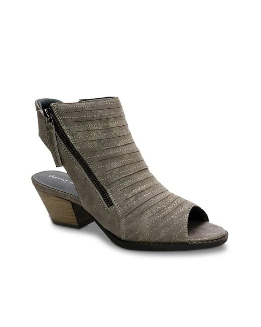 David Tate Black Sidney Sandal