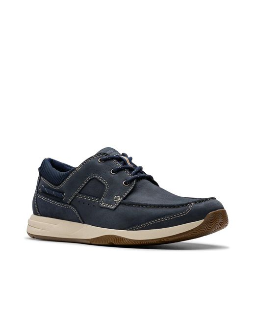 Clarks Blue Sailview Oxford for men