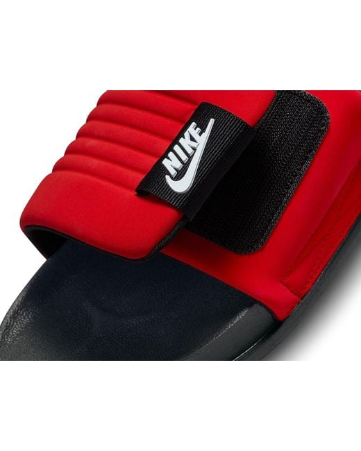 Nike Red Offcourt Adjust Slide Sandal for men