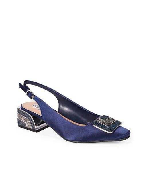 Lady Couture Blue Flora Pump