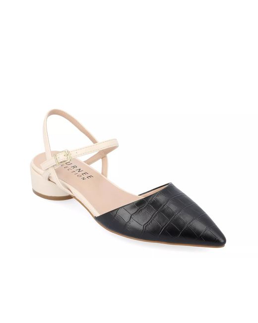 Journee Collection Black Brynn Pump