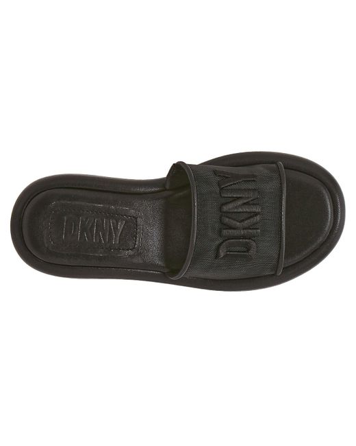 DKNY Black Odina Wedge Sandal