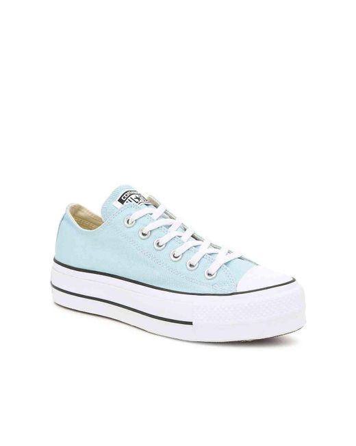 platform converse light blue