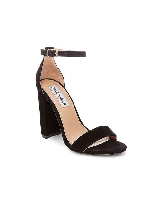 steve madden black chunky heels