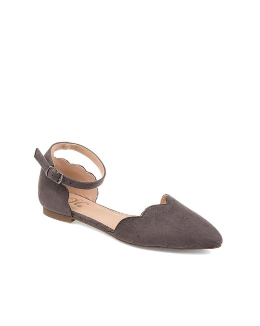 Journee Collection Lana Flat in Grey (Gray) | Lyst