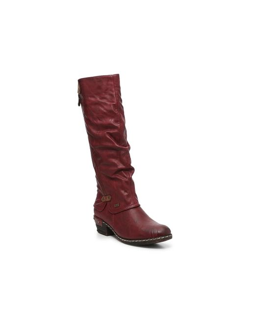 Rieker Synthetic Bernadette 55 Boot in Dark Red (Red) - Lyst