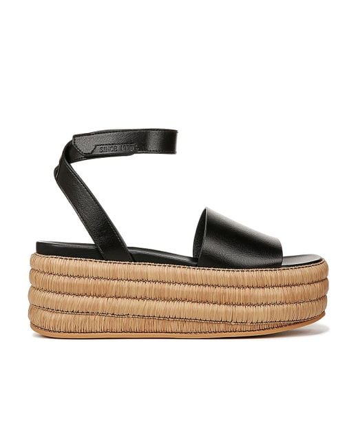 Franco Sarto Black Sienna Platform Sandal
