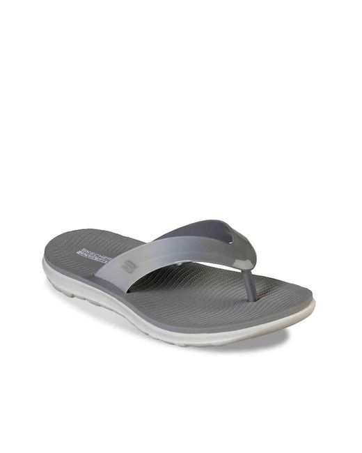  Skechers  On The Go  Nextwave Ultra  Sandal  in Grey Gray 