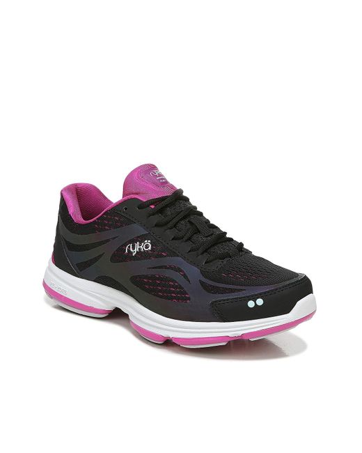 Ryka Synthetic Devotion Plus 2 Walking Shoe in Black/Dark Pink (Black ...