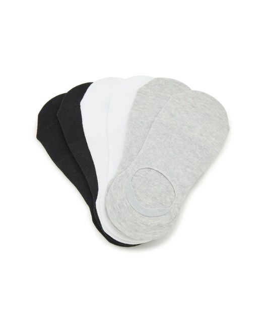 Keds Black Compression Lshape No Show Liners 6 Pack
