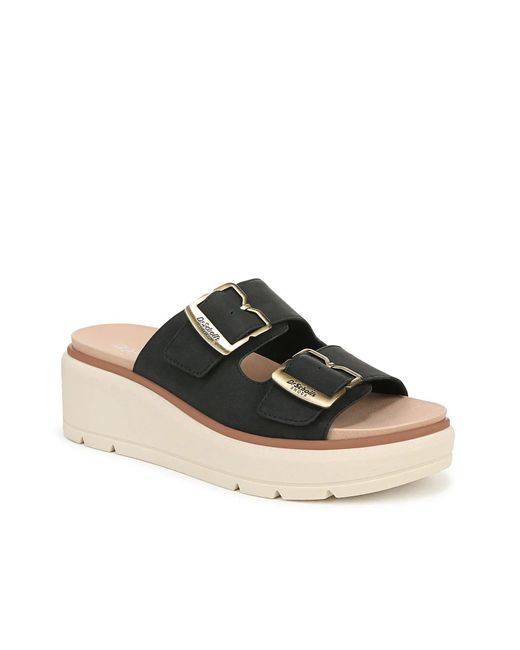 Dr. Scholls Black Nice Day Max Og Wedge Sandal