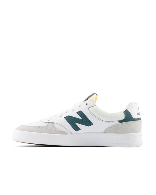 New Balance White Ct300 V3 Court Sneaker for men