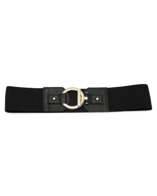 Vince Camuto Circle & Bar Toggle Belt in Black | Lyst