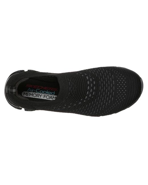 Skechers Synthetic Glide-step Oh So Soft Slip-on Sneaker in Black - Lyst