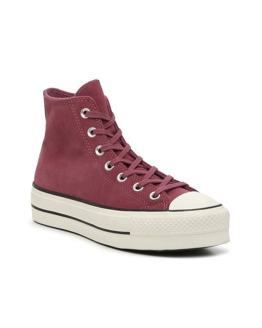Converse Chuck Taylor High-top Platform Sneaker in Purple | Lyst