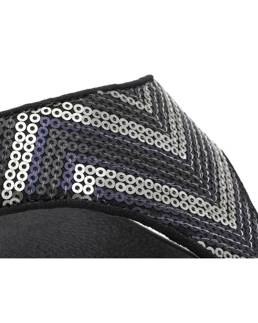 Fitflop Black Lulu Sequin Wedge Sandal