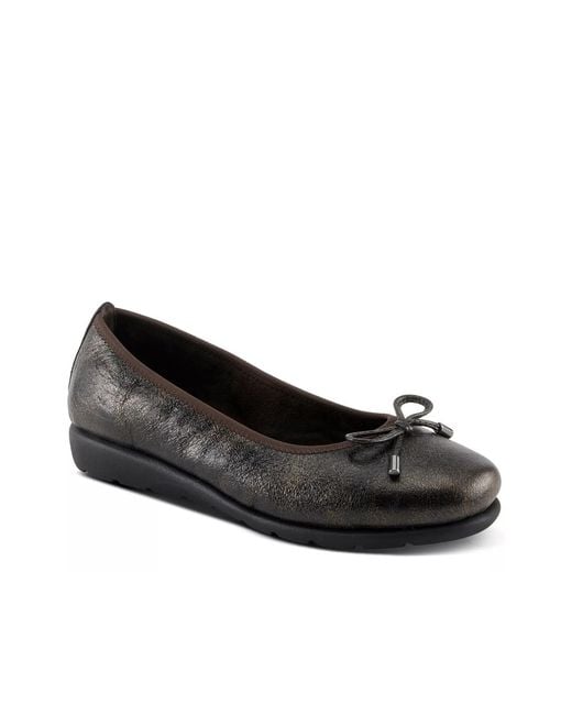 Spring Step Black Chesser Ballet Flat