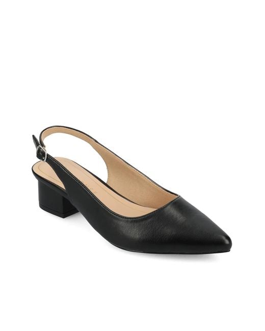Journee Collection Black Sylvia Pump