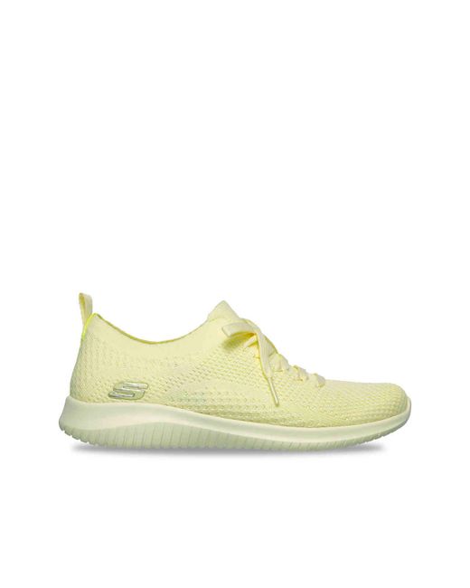 Skechers Ultra Flex- Pastel Party Trainers in Yellow | Lyst