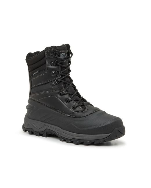 Eddie Bauer Black Anchorage Snow Boot for men