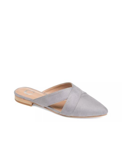 Journee Collection Gray Giada Mule