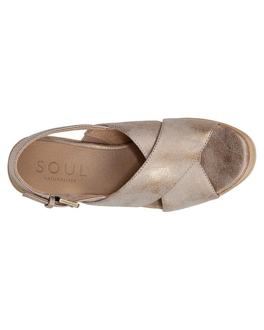 SOUL Naturalizer Metallic Goodtimes Wedge Sandal