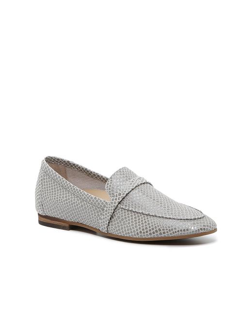 Vionic Leather Zana Loafer in Grey Snake Print (Gray) - Lyst
